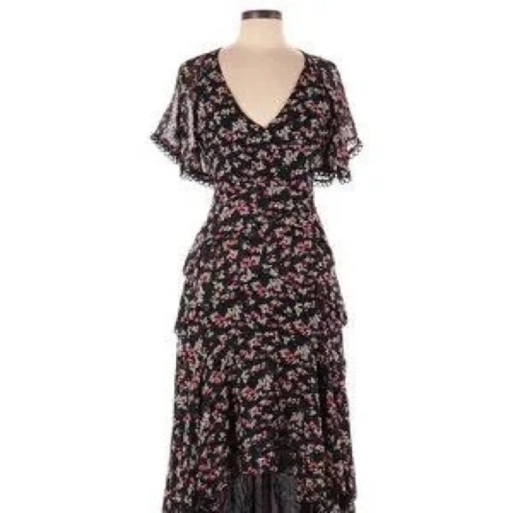 EDIT by White Closet Hi Low Midi Maxi Floral Dress Size 8 - Picture 1 of 12